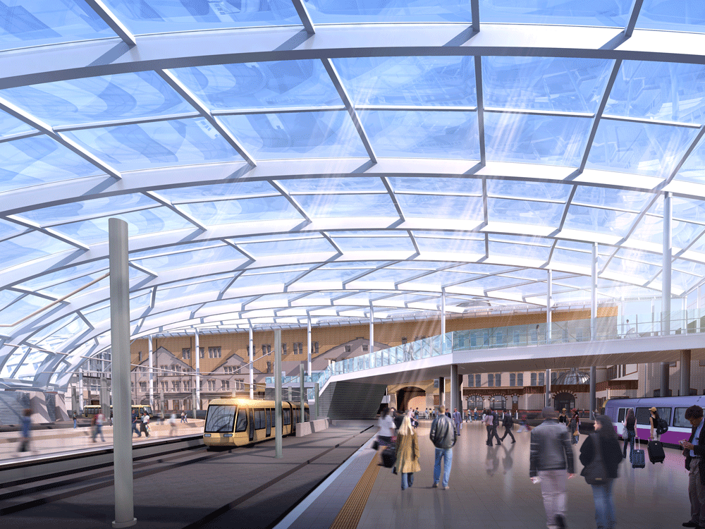 Artists impression of the revamped Manchester Victoria. Credit: Network Rail.