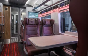 First Class seating onboard the LNER 'Serenza' Class 897