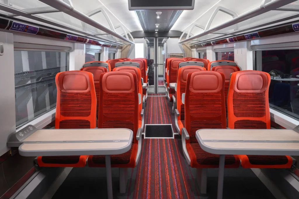 Standard Class seating onboard the LNER 'Serenza' Class 897