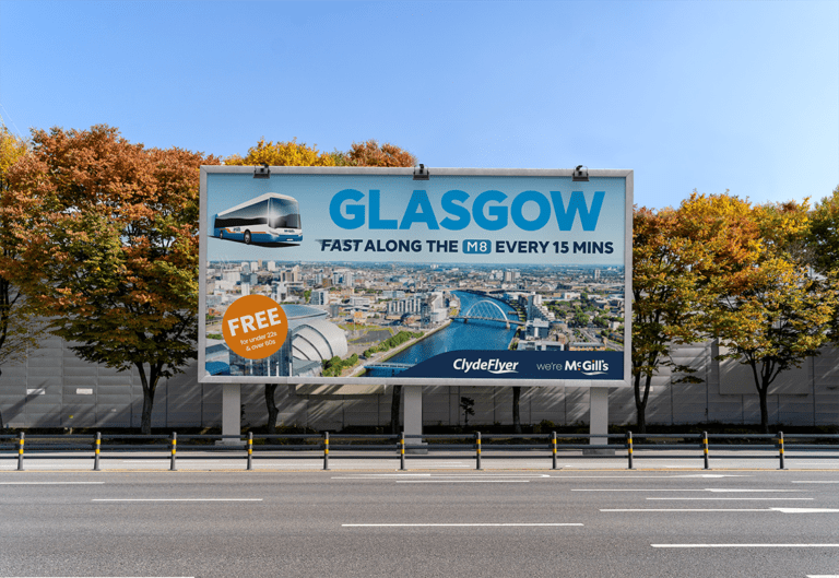 McGills Clyde Flyer billboard