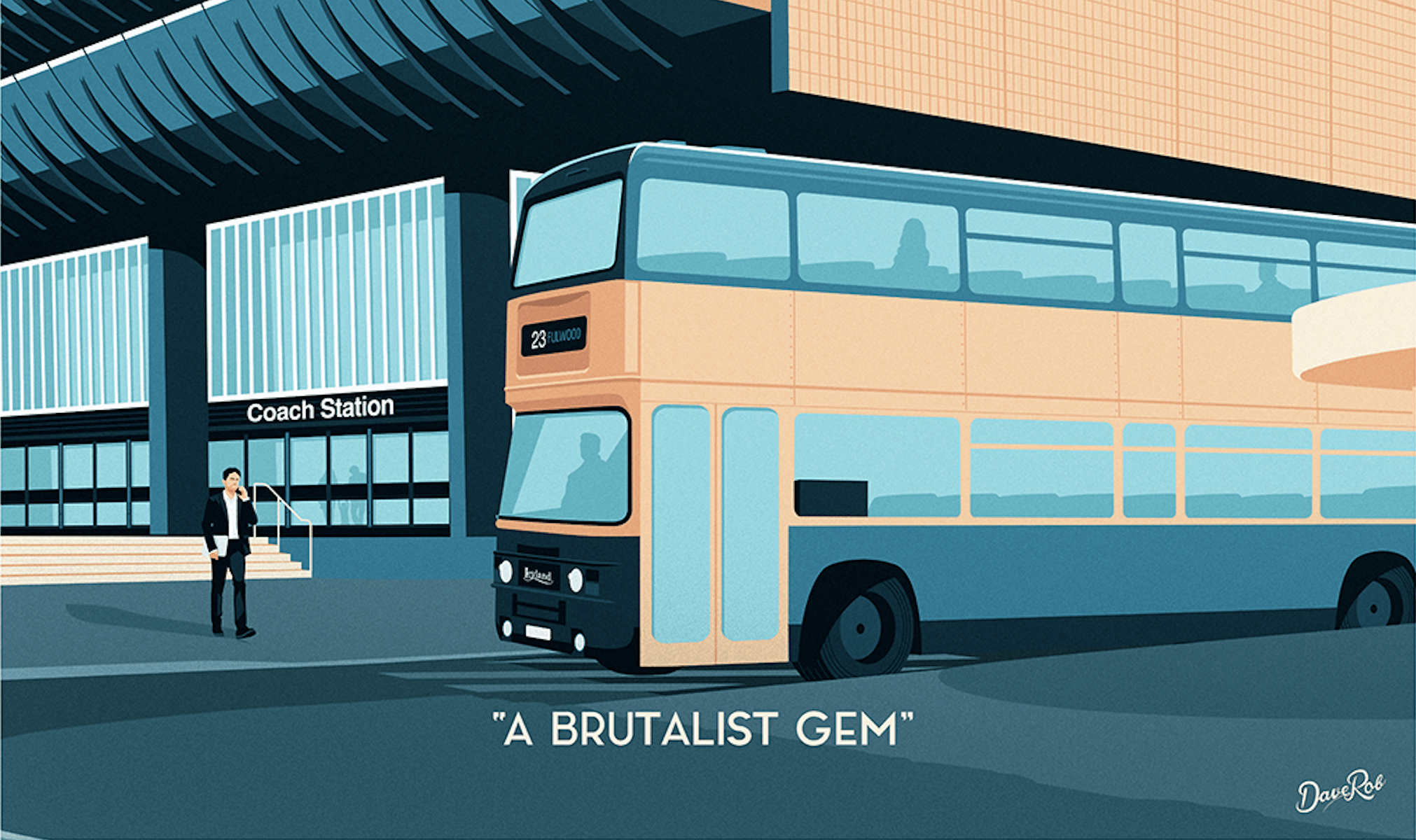 Preston bus station illustration