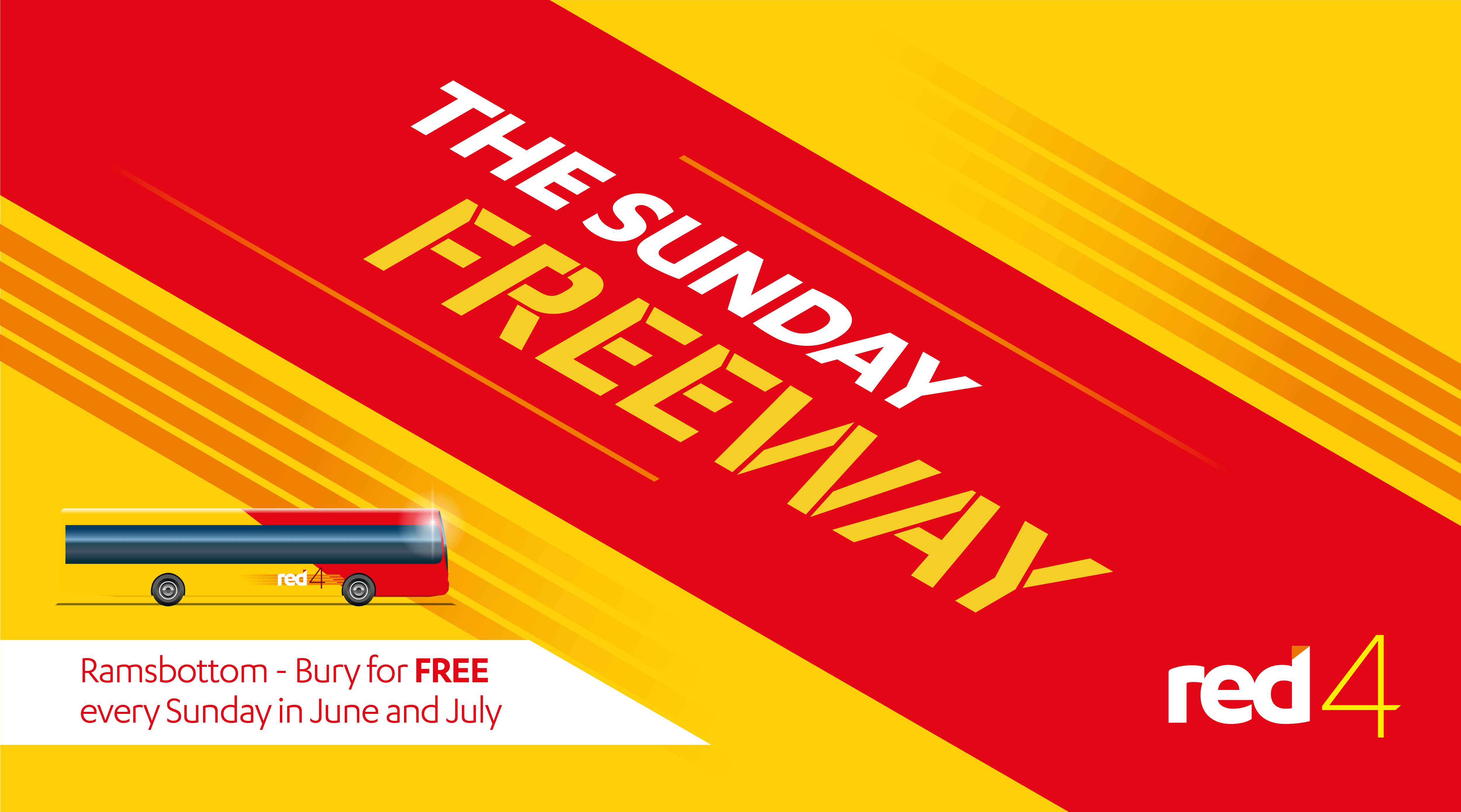 Ride Red4 for free with the Sunday Freeway