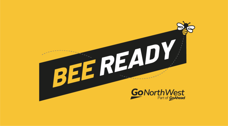 Bee Ready logo for Go North West's Bee Network mobilisation