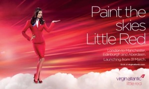 Part of Little Red's online advertising campaign. Copyright, Virgin Atlantic.