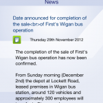 First bus news