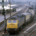 How it all began - Railfreight 47113 at Westbury in 1982. Sectorisation later paved the way for the privatisation of British Rail in 1994.