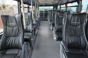 Sapphire leather seating. Image credit: thebuspeople.co.uk